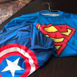 Super hero compression shirts